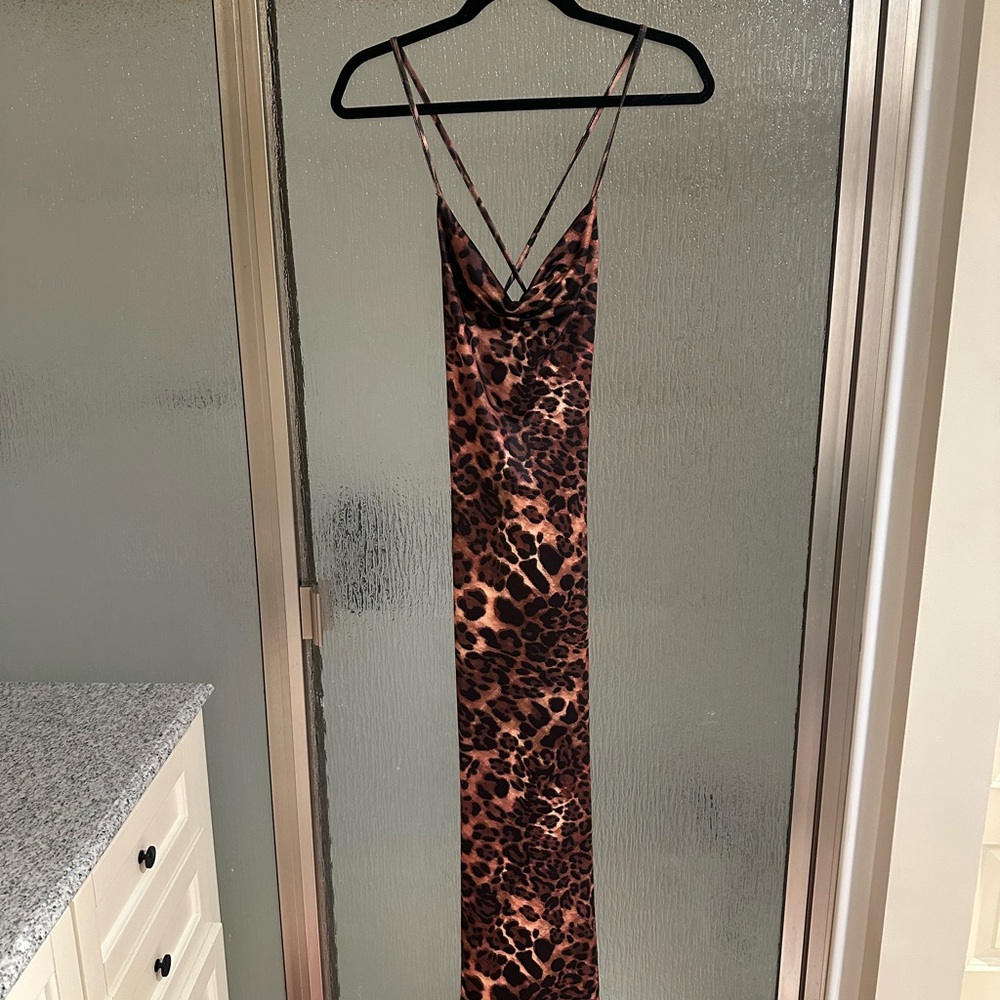 Leopard Print Maxi Dress